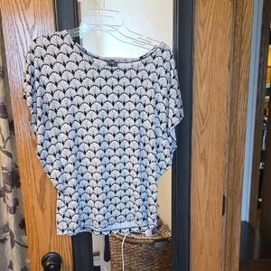 Clara Sun Woo Black and White Relaxed Blouse